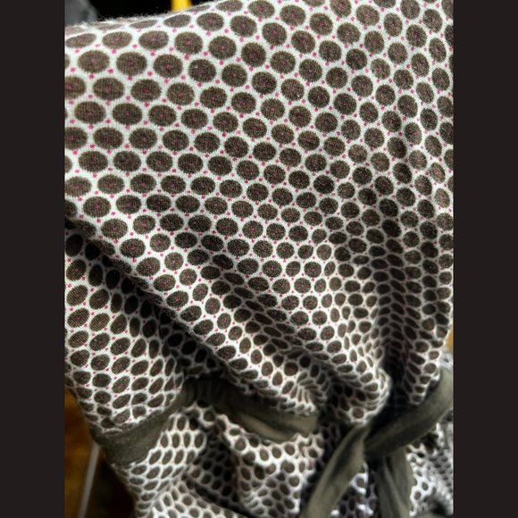 Vertigo Paris Brown Pink Polka Dot Halter Dress L - Picture 5 of 7